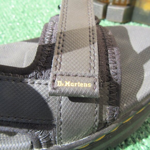 Doc Dr. Martens Gun Metal Gray Webbing Forster Sandals Men Size 8 Womens 9 AW004 - Picture 9 of 9